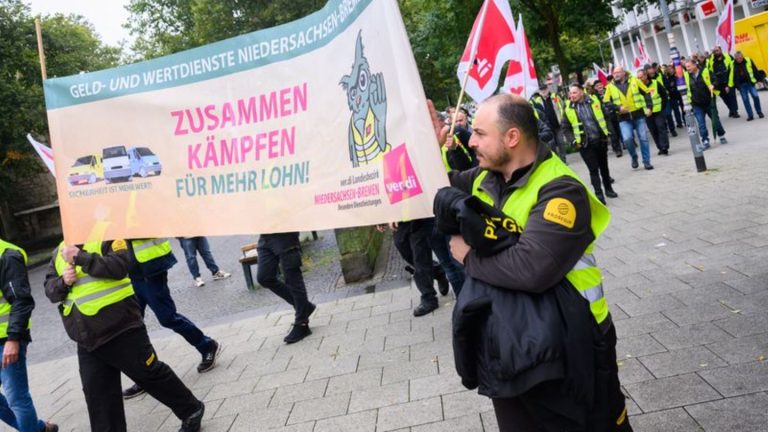 Tarifstreit: Streik der Geldtransporter – 200 bei Kundgebung in Hannover