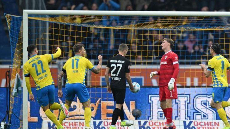 2. Fußball-Bundesliga: Remis am Tabellenende: Braunschweig nur 1:1 gegen Münster